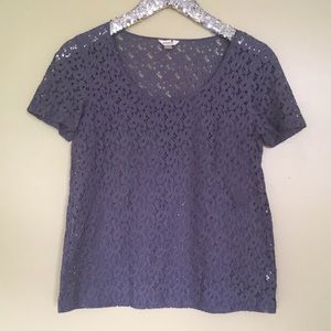 Fossil Eyelet Lace Top